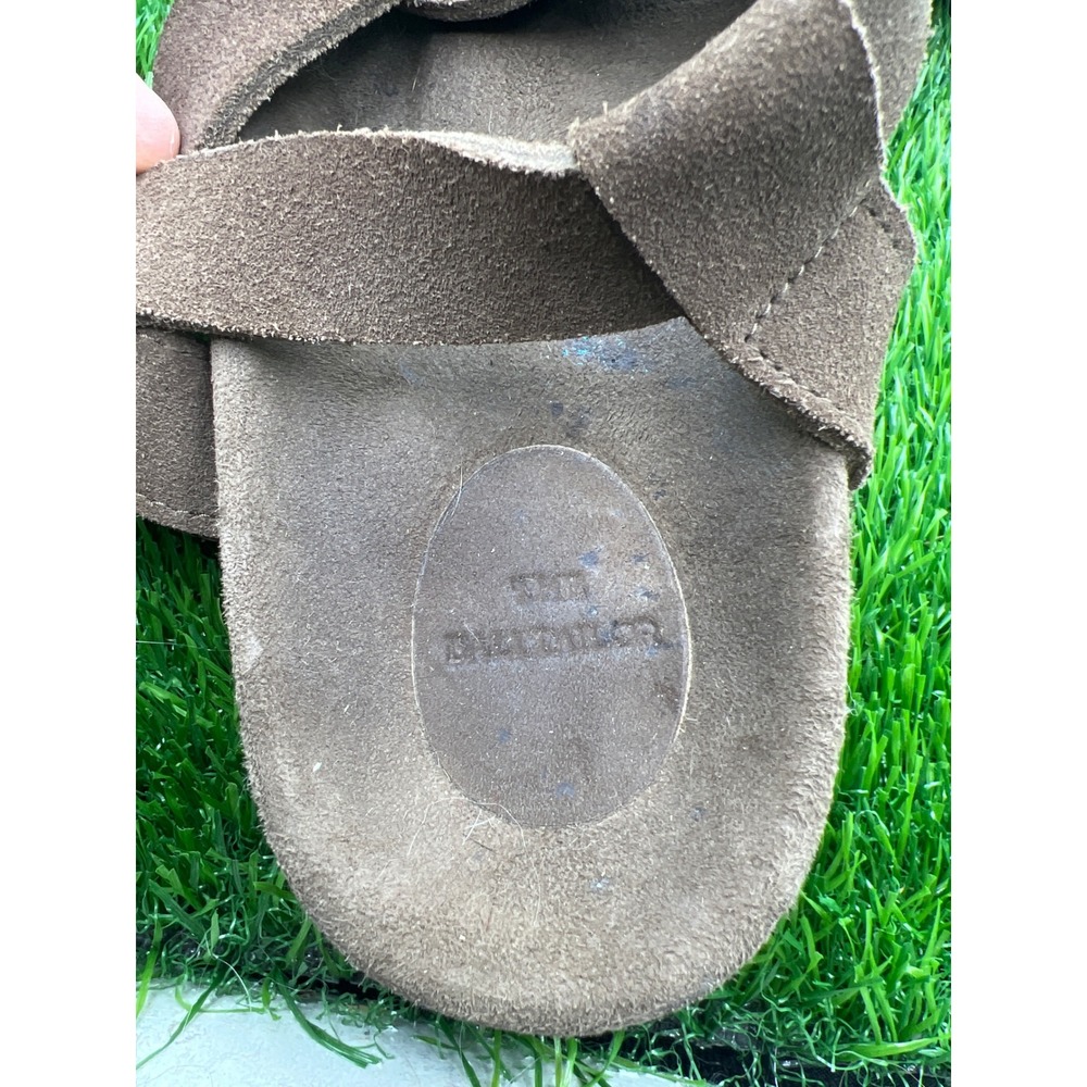 The Noa Sandal Cocoa Suede Strappy Sandals Women's Size 7 Adjustable Buckle‎ - Picture 3 of 6